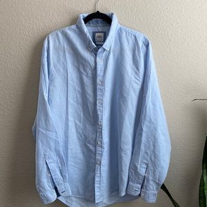 Zara Relaxed Fit Blue Button Up